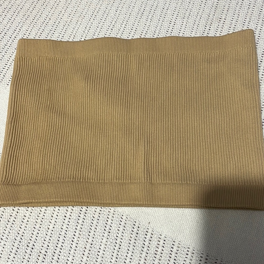 Tan color tube top! Size SMALL! Also can fit a Medium! Soft Stretch material!